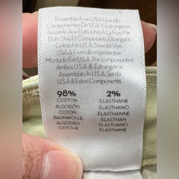 MOTHER The Insider Ankle Prep Killing Time Pants Chinos Washed Army Green Cotton - Picture 14 of 14